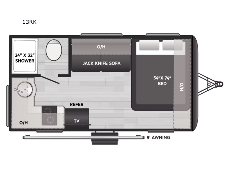 floorplan image of 2026 KEYSTONE RV REIGN 13 RK